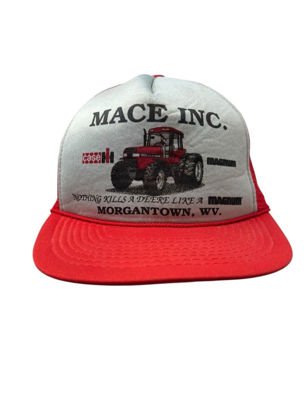 Case Magnum Tractors Vintage Snapback Trucker Dad Hat Cap Morgantown WV Dealer